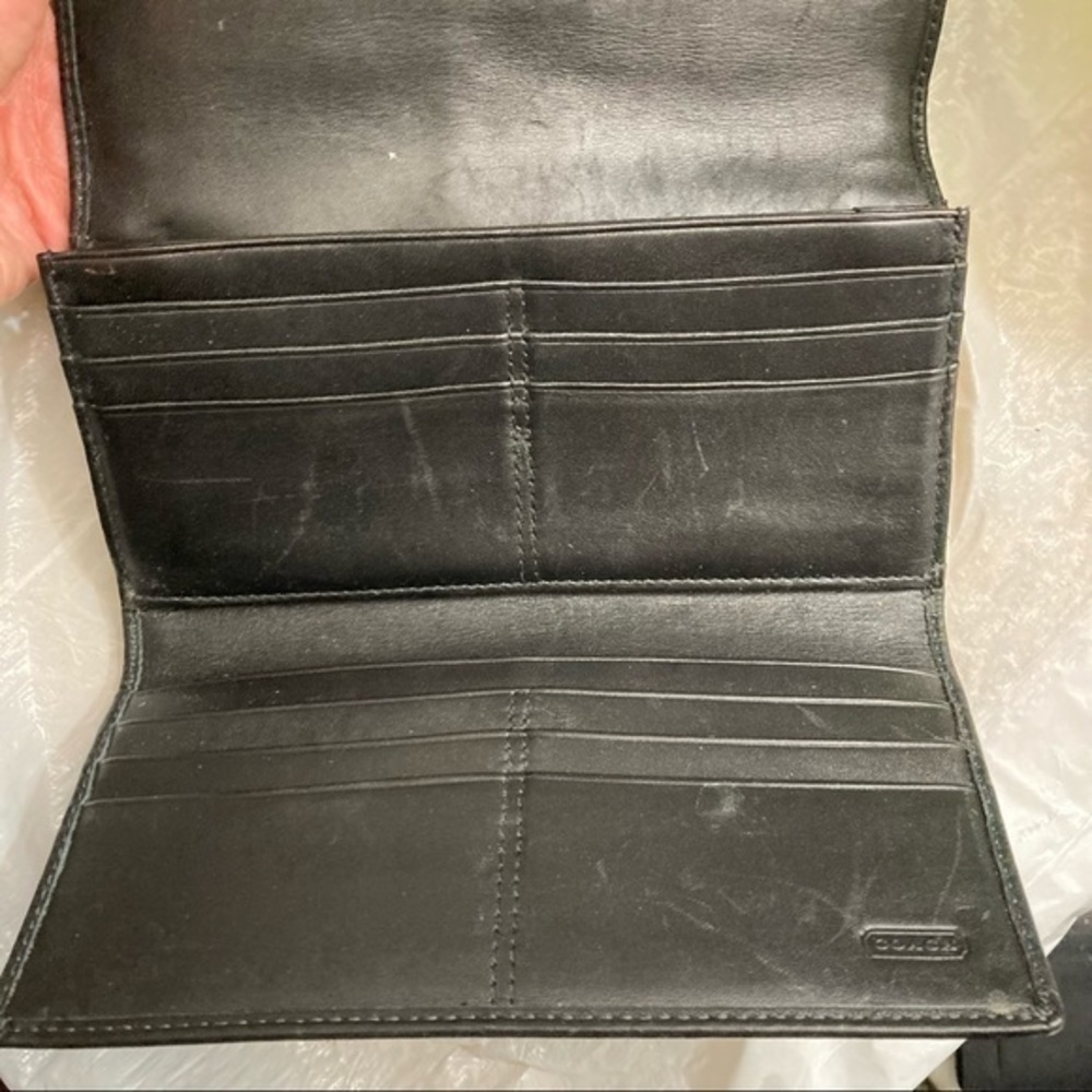 Coach black and gray y2k soho signature mini c long wallet rare - Picture 7 of 7